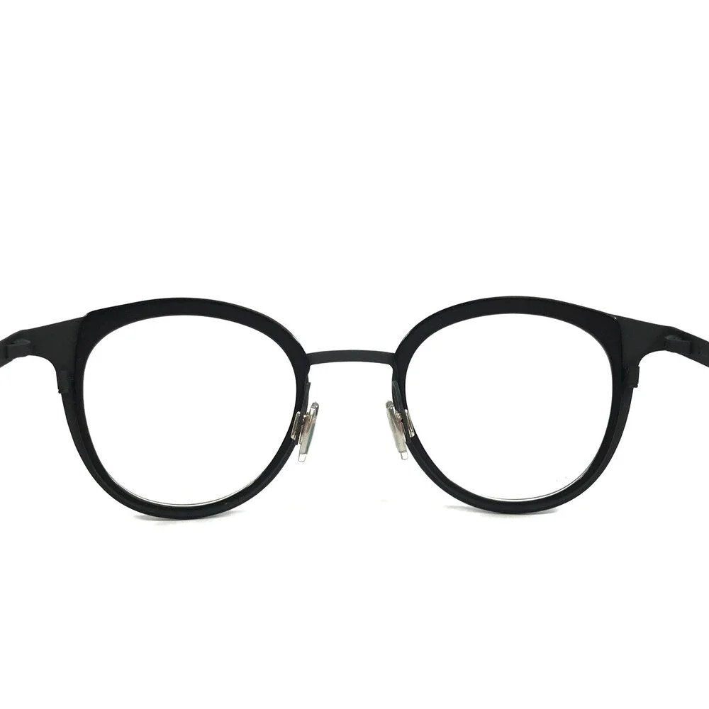 Blackfin Eyeglasses Frames PALOS BF884 COL. 1082 Black Round Full Rim 45-22-145